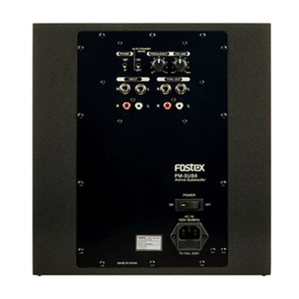 FOSTEX フォステクス PM-SUB8 Active Sub Woofer アクティブ サブウーハー リアパネル