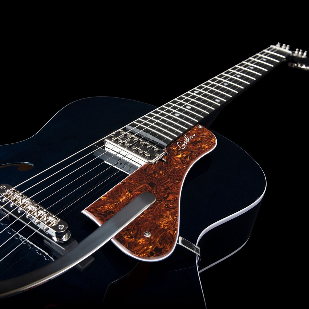 Godin ゴダン 5th Avenue Night Club Indigo Blue エレキギター 平置き画像