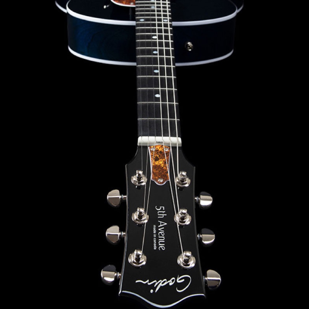 Godin ゴダン 5th Avenue Night Club Indigo Blue エレキギター ヘッド画像