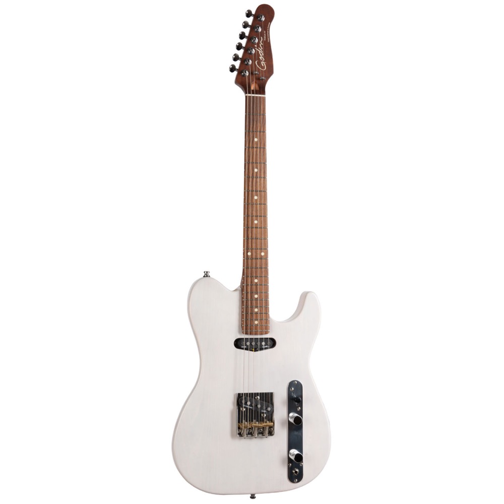 Godin ゴダン Stadium HT RN TRANS WHITE エレキギター 斜めアングル画像
