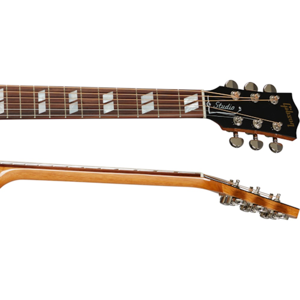Gibson ギブソン Hummingbird Studio Rosewood Rosewood Burst エレクトリックアコースティックギター ネック画像
