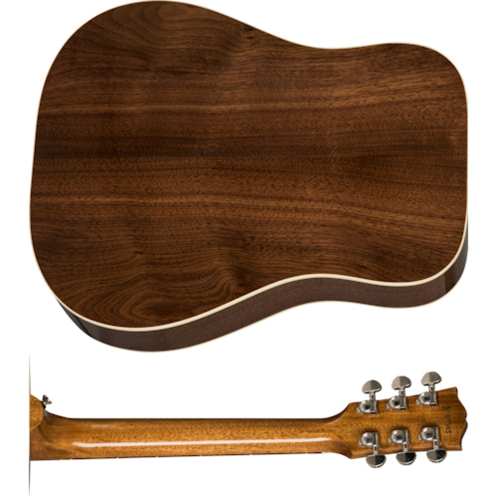 Gibson ギブソン Hummingbird Studio Walnut Antique Natural エレクトリックアコースティックギター バック画像