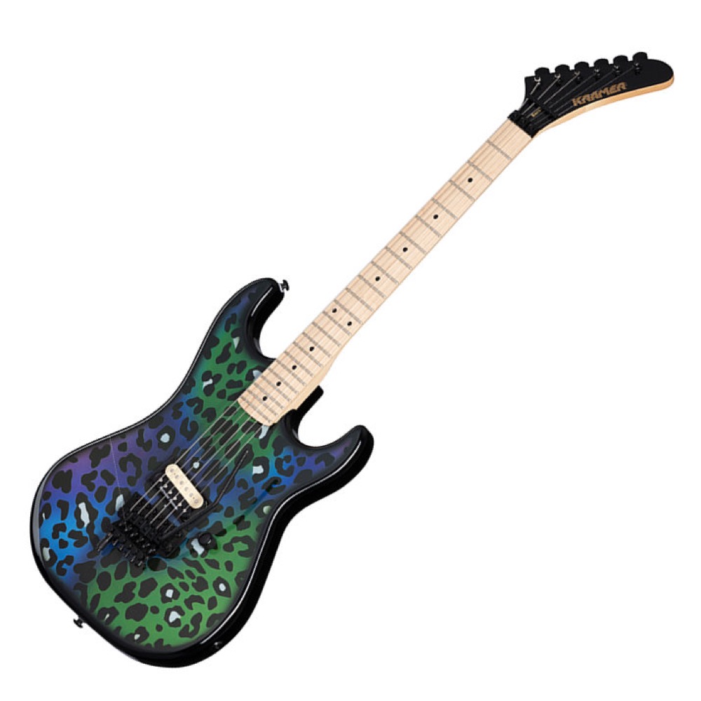 KRAMER クレイマー Baretta Custom Graphics Feral Cat Rainbow Leopard エレキギター