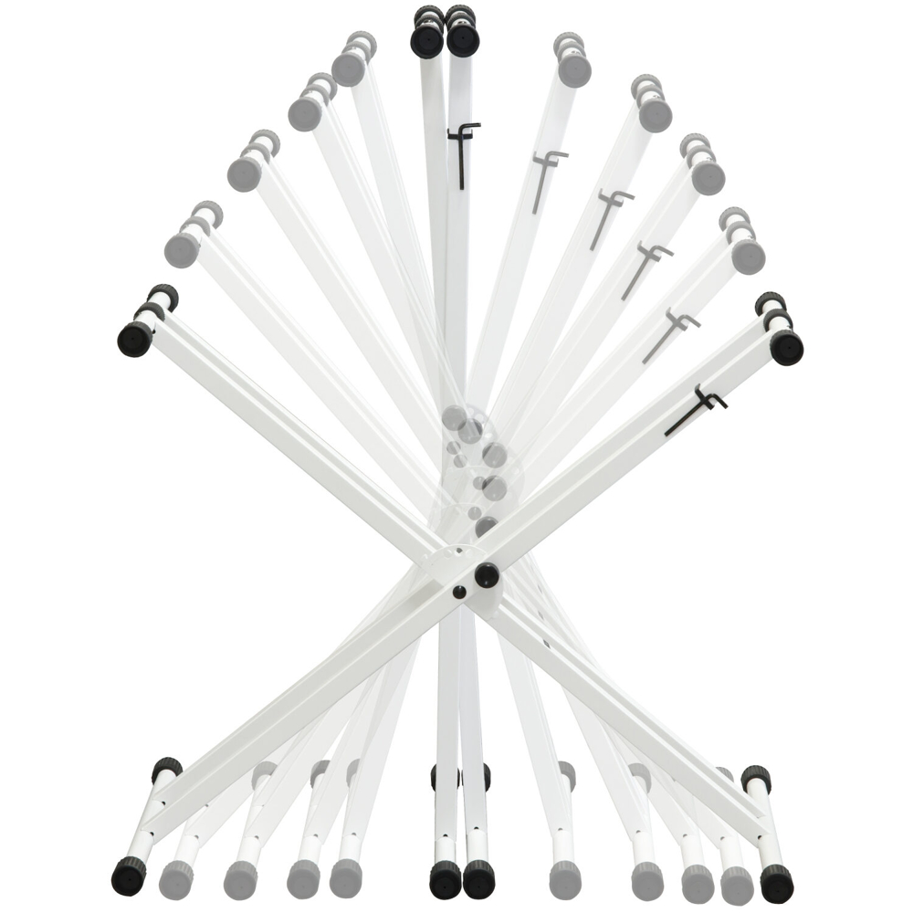 KIKUTANI キクタニ KS-29WA WHT XX型キーボードスタンド ホワイト 詳細図