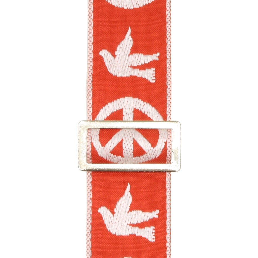 D’Andrea ダンドレア Ace Guitar Straps ACE-6 Red Peace-Dove ギターストラップ アップ画像