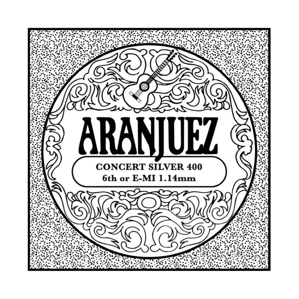 ARANJUEZ アランフェス Concert Silver 406 6弦用 バラ弦 1.14mm クラシックギター弦