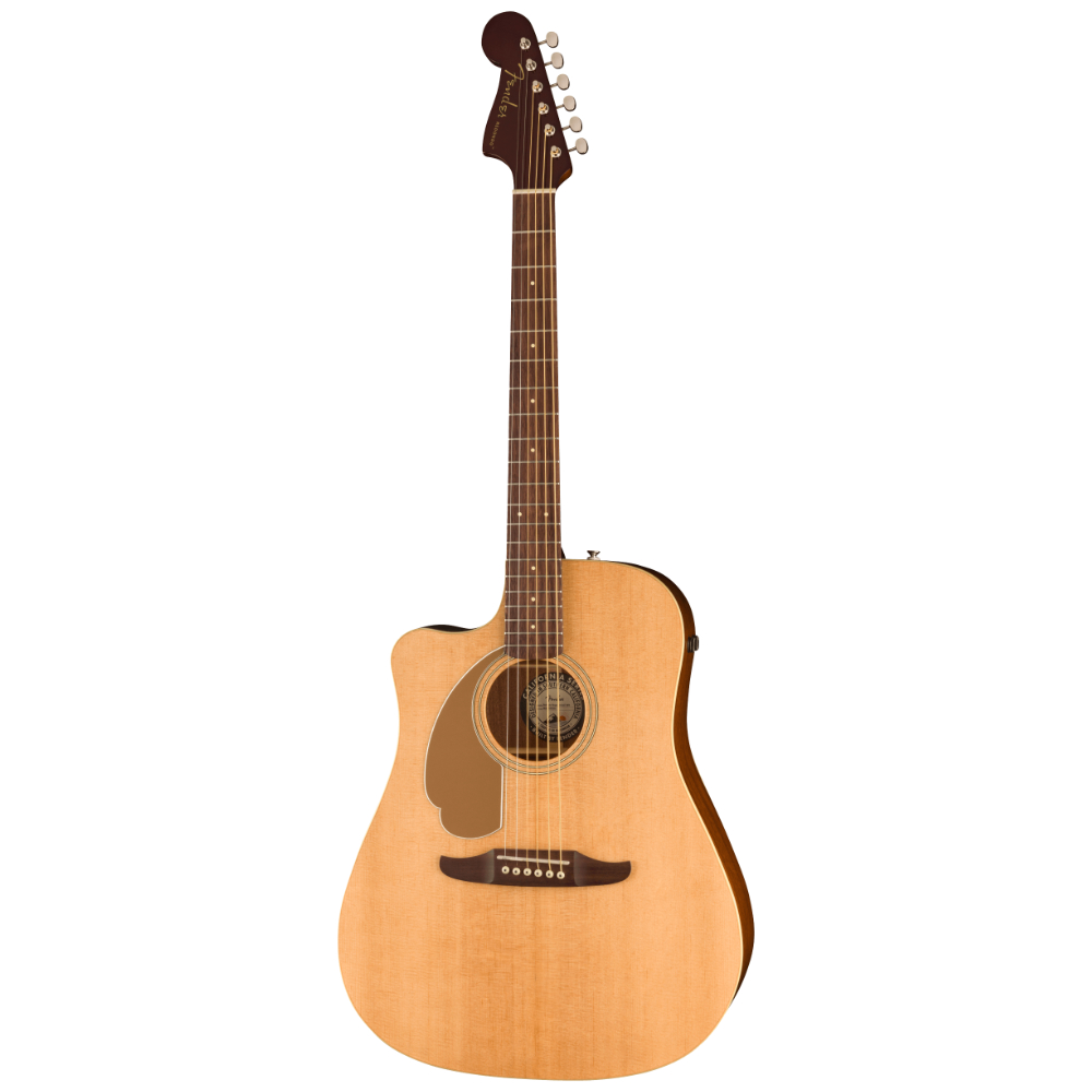 Fender フェンダー Redondo Player Left-Handed WN Natural レフトハンド エレクトリックアコースティックギター 斜めアングル画像