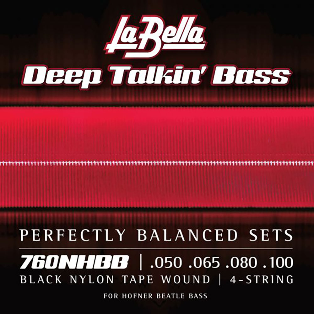La Bella ラベラ 760NHBB 50-100 Hofner Beatle Bass Black Nylon Tape Wound ヘフナーバイオリンベース専用弦
