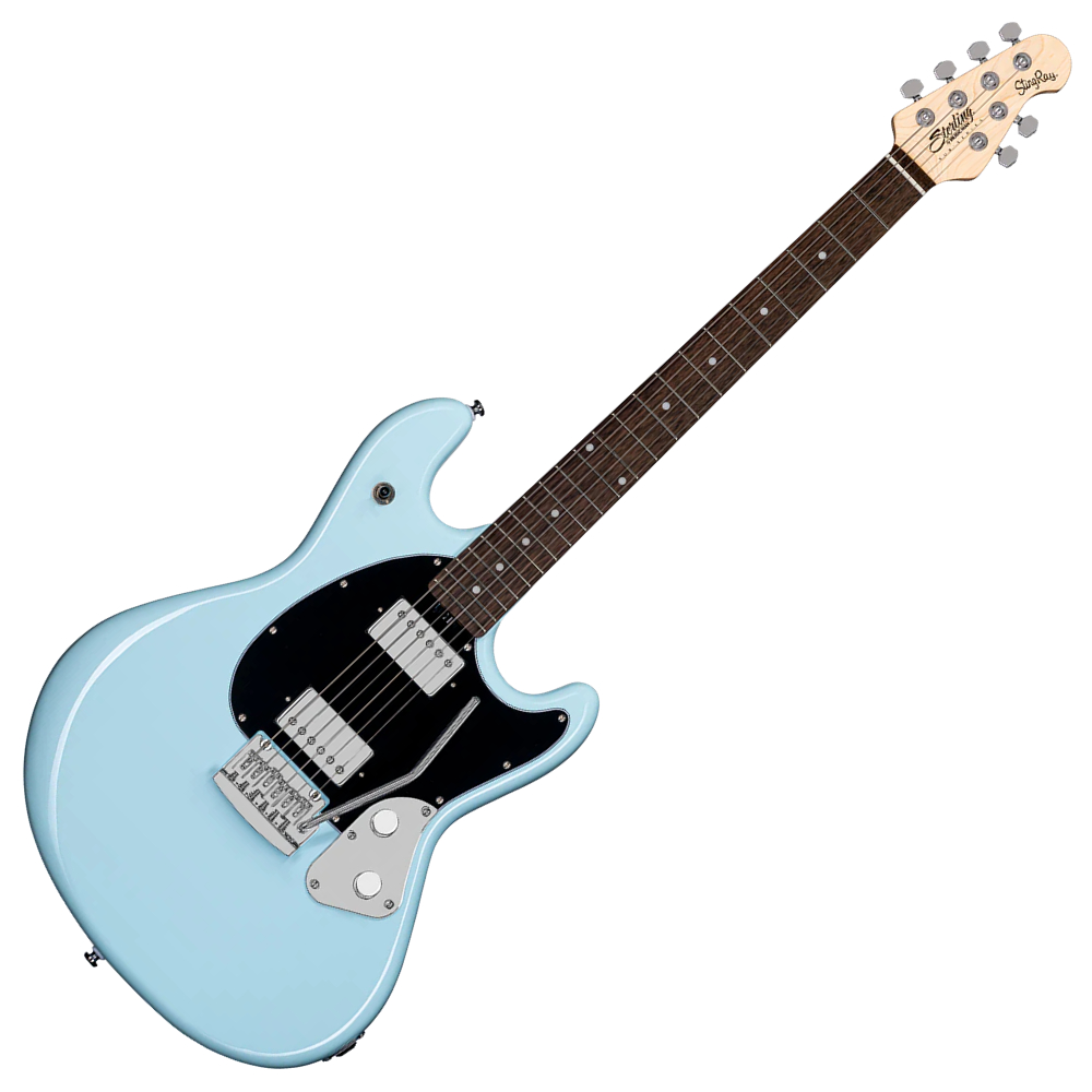 SUB　ダフネブルー　SR30　Musicman　スターリン　Sterling　Blue　Manデザインに基づいたStingRayギター)　GUITAR　STINGRAY　By　エレキギター(1970年代のMusic　web総合楽器店　ミュージックマン　Daphne