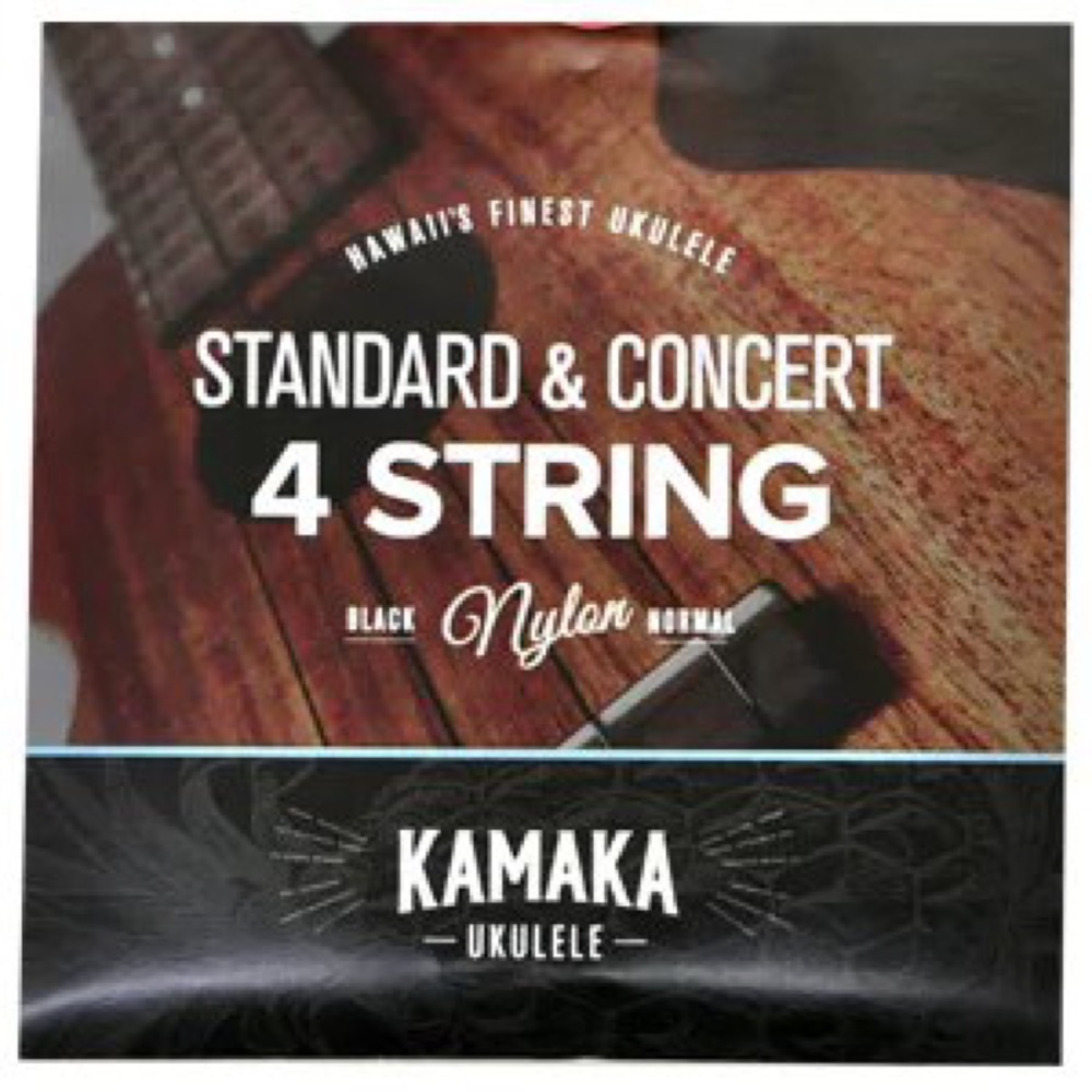 KAMAKA S-1 ウクレレ弦 ソプラノ / コンサート用 ブラックナイロン弦セット