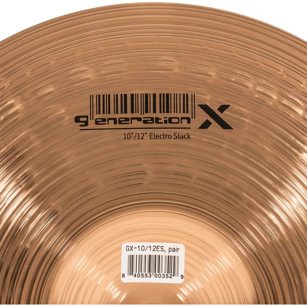MEINL マイネル Generation X GX-10/12ES 10/12” ElectroStack Johnny Rabb’s signature cymbal スタックシンバル ボトム表ロゴ