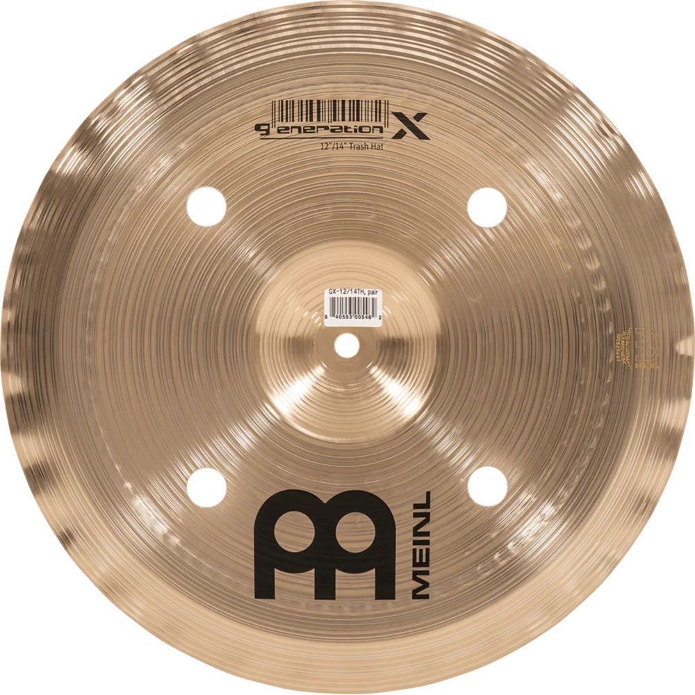 MEINL マイネル Generation X GX-12/14TH 12”/ 14” Trash Hat Benny Greb’s signature cymbal ハイハット ペア ボトム裏
