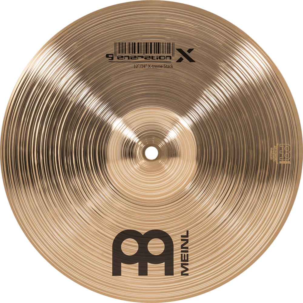 MEINL マイネル Generation X GX-12/14XTS 12”/14” X-Treme Stack エフェクトシンバル トップ正面