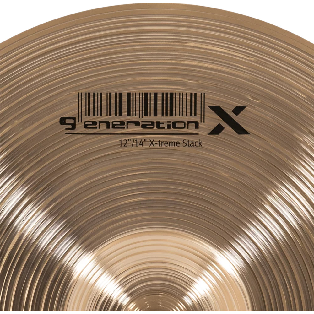 MEINL マイネル Generation X GX-12/14XTS 12”/14” X-Treme Stack エフェクトシンバル トップロゴ