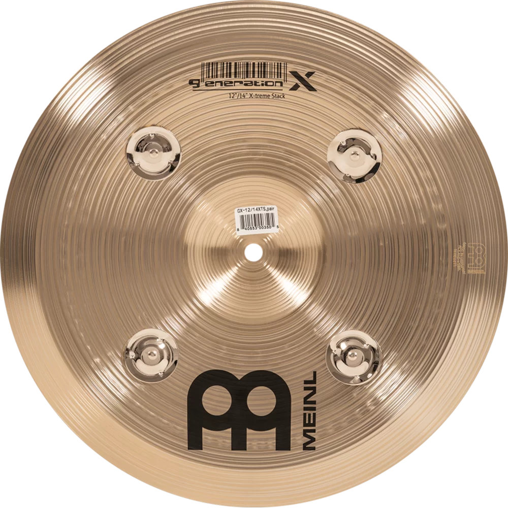 MEINL マイネル Generation X GX-12/14XTS 12”/14” X-Treme Stack エフェクトシンバル ボトムジングル
