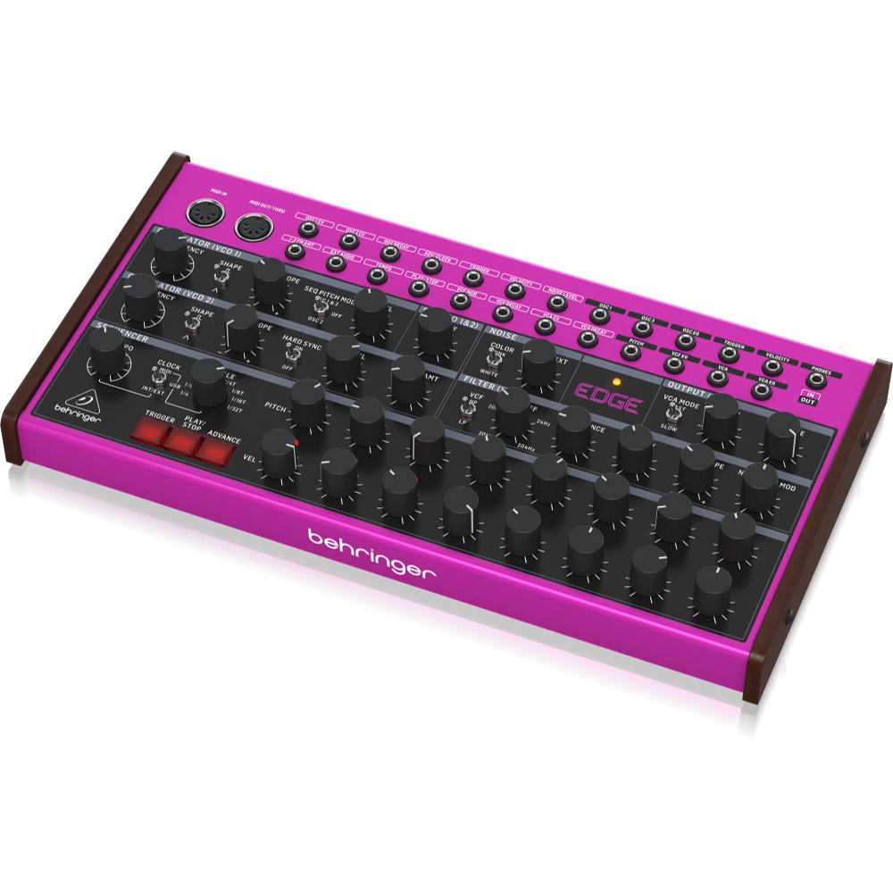BEHRINGER ベリンガー EDGE Analog Percussion Synthesizer ドラムベースマシン セミモジュラーシンセサイザー 右サイドからのアングル