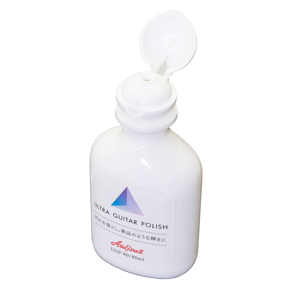 AriaProII アリアプロ2 UGP-80 ULTRA GUITAR POLISH ギターポリッシュ キャップを開けた状態
