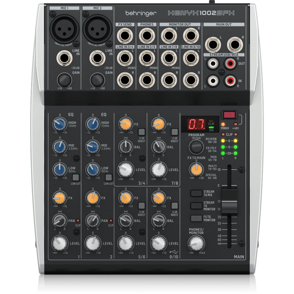 BEHRINGER ベリンガー XENYX 1002SFX 10入力 アナログミキサー USBオーディオインターフェース機能 エフェクター内蔵