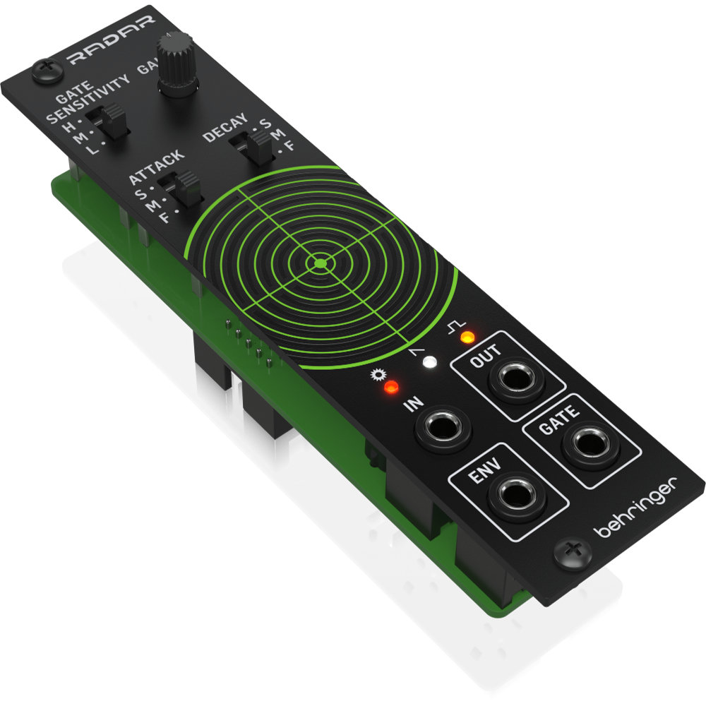 BEHRINGER ベリンガー RADAR ピックアップマイク コンタクトマイク ユーロラックモジュール 左サイドからのアングル