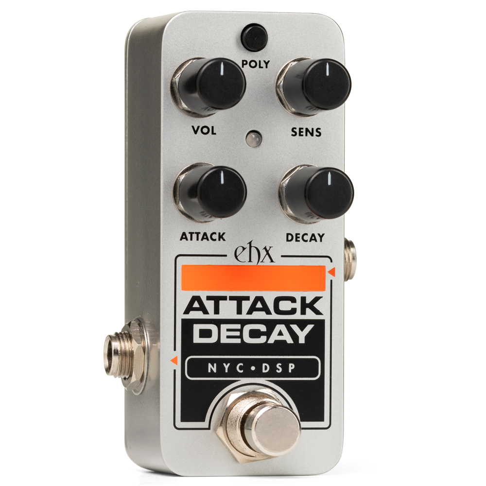 ELECTRO-HARMONIX エレクトロハーモニクス PICO ATTACK DECAY TAPE REVERSE SIMULATOR リバースシミュレーター ギターエフェクター 本体斜画像