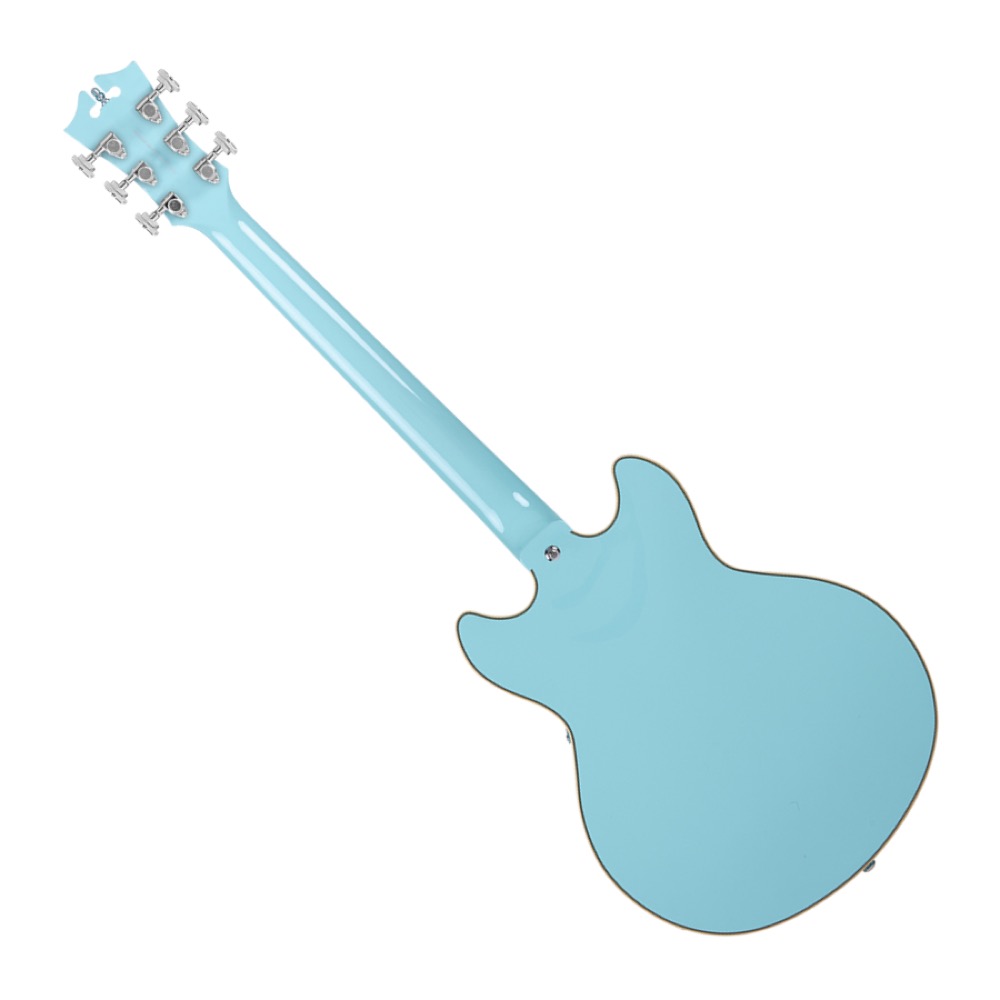 D’Angelico ディアンジェリコ Premier Mini DC Sky Blue エレキギター セミアコ バック画像