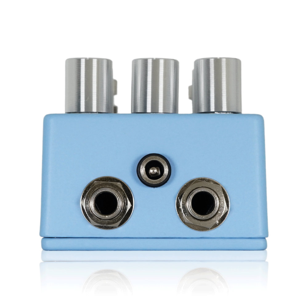 Mattoverse Electronics マットバースエレクトロニクス Warble Swell Echo MKII Blue ディレイ ギターエフェクター in/output端子側サイド