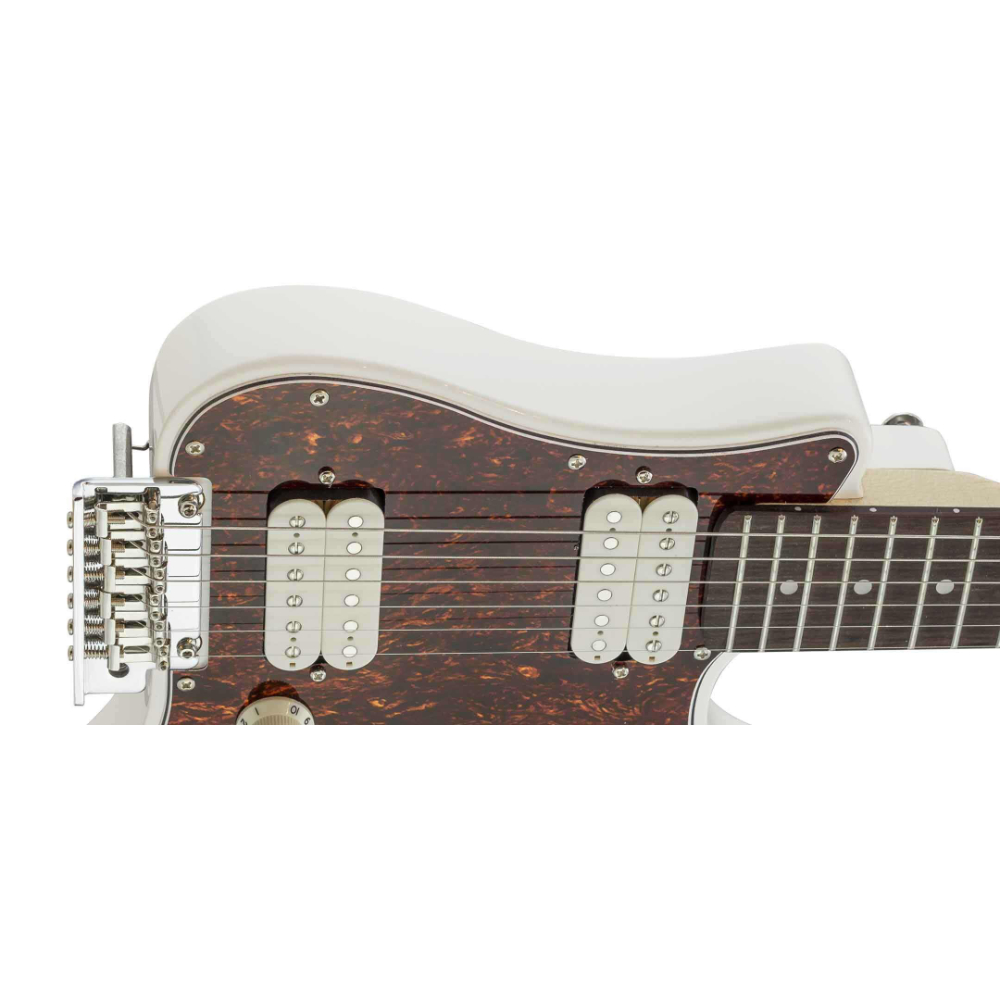 TRAVELER GUITAR トラベラーギター Travelcaster Deluxe 2H Gloss White コンパクト エレキギター ボディトップ画像