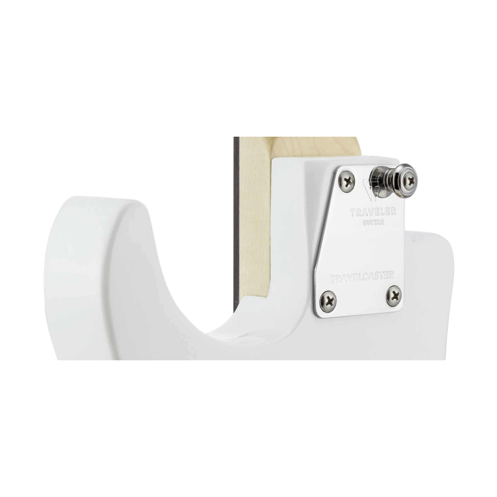 TRAVELER GUITAR トラベラーギター Travelcaster Deluxe 2H Gloss White コンパクト エレキギター ヒール部画像