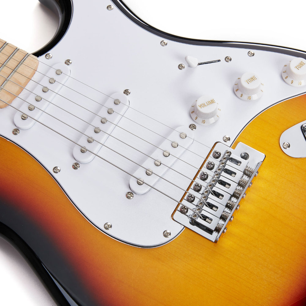 SX Guitars SEM1 3TS エレキギター ピックアップ、キャビティ