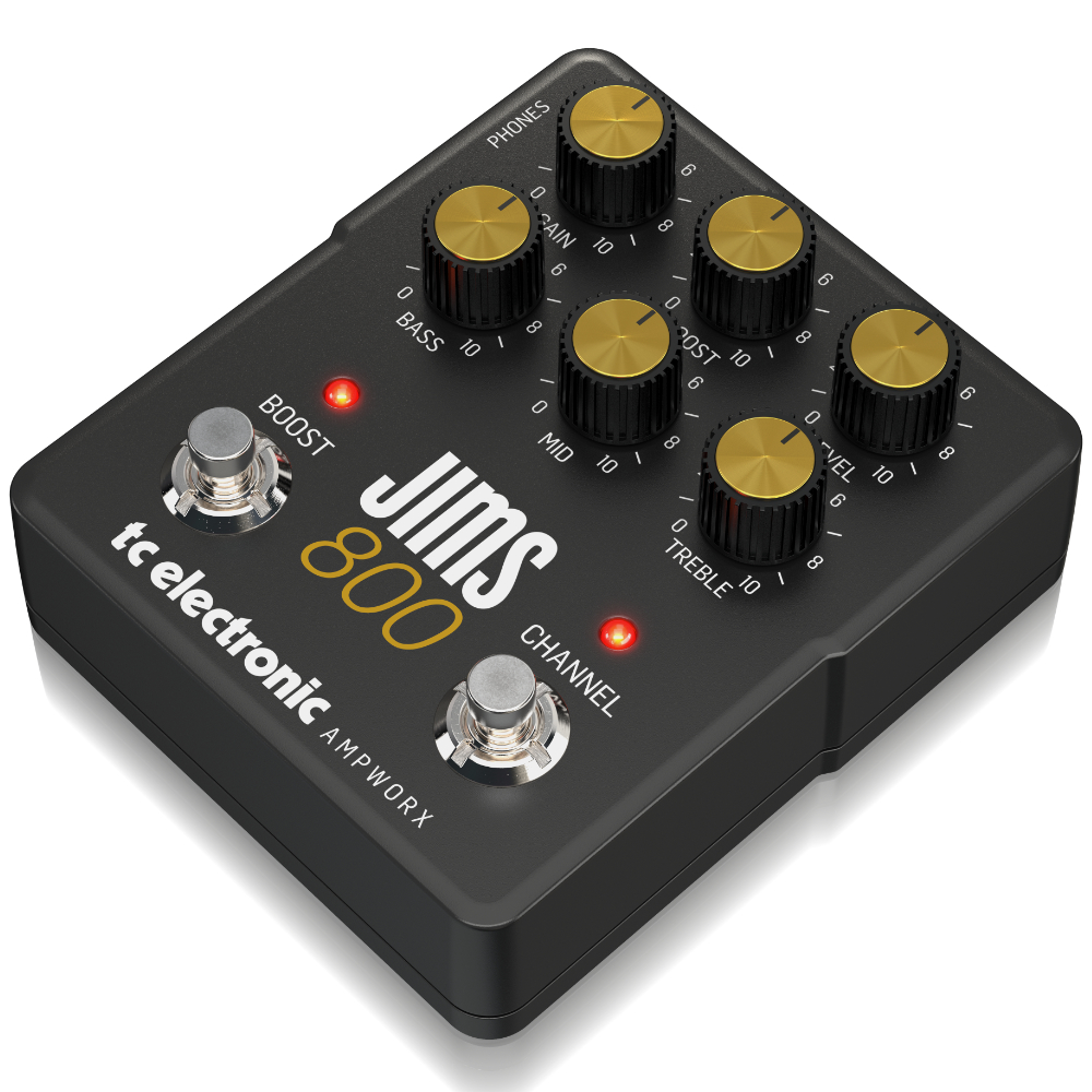 tc electronic JIMS 800 PREAMP プリアンプ ディストーション ギターエフェクター 右斜めアングル画像