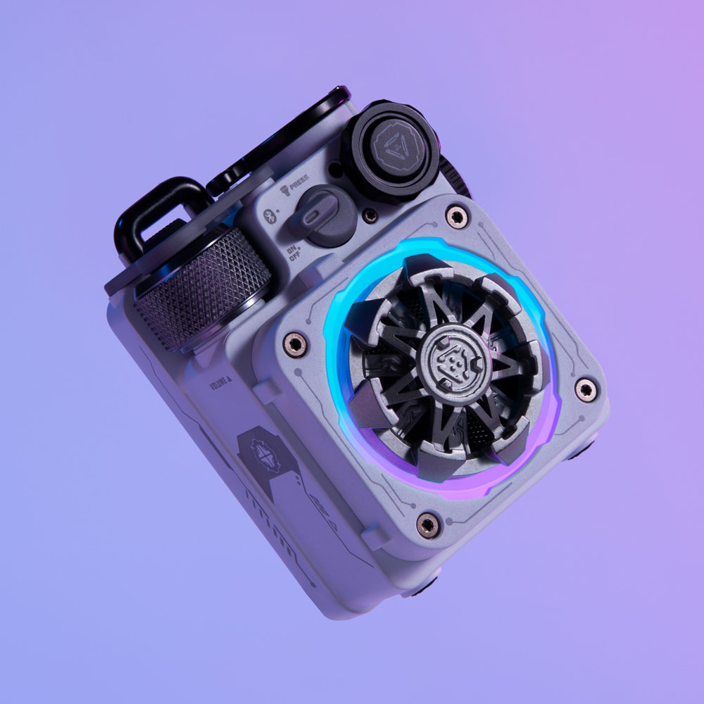 MUZEN MW-PVXLI WHITE Cyber Cube Premium Bluetoothスピーカー ホワイト 全体イメージ