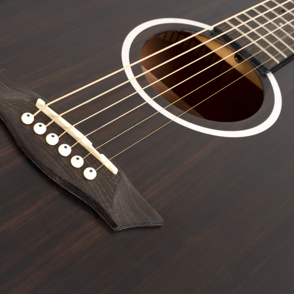 Washburn ワッシュバーン DFED-U EBONY D アコースティックギター サウンドホール、ブリッジ