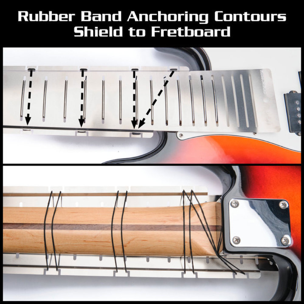 MUSIC NOMAD ミュージックノマド MN805 Fret Shield for B-34' Bass Fret Scale エレキベース用フレットガード ラバーバンド採用