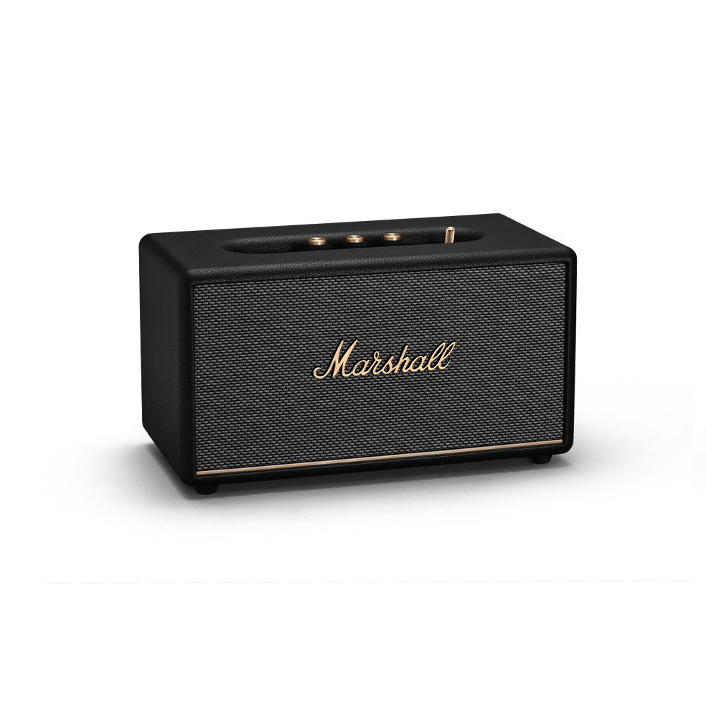 MARSHALL マーシャル Stanmore III Black Bluetoothスピーカー 左からのアングル