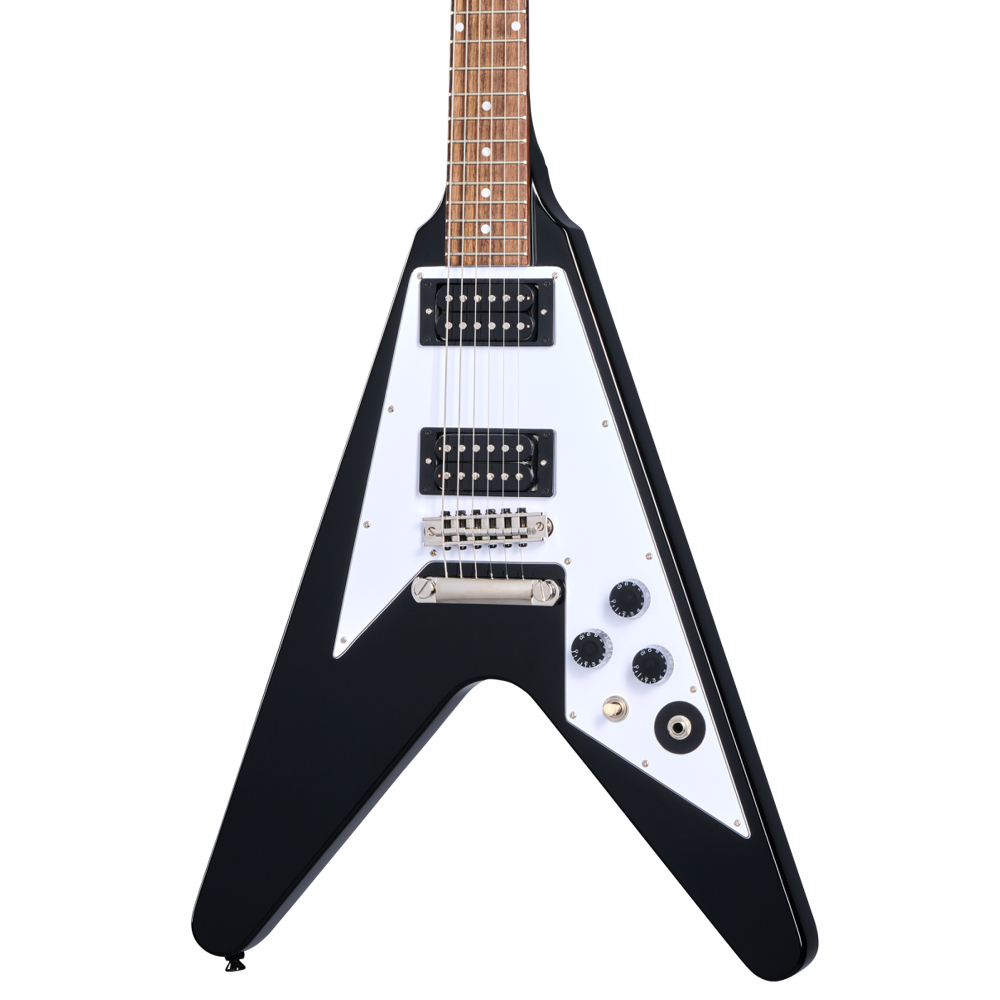 Epiphone エピフォン Kirk Hammett 1979 Flying V Ebony エレキギター ボディ画像