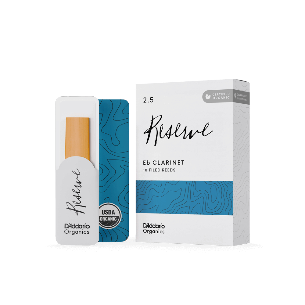 D’Addario Woodwinds ダダリオ ウッドウィンズ E♭クラリネット リード 10枚入り 硬さ:2.5 ダダリオ オーガニックス レゼルヴ