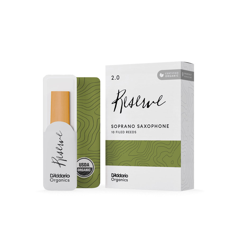 D’Addario Woodwinds ダダリオ ウッドウィンズ ソプラノサックス リード 10枚入り 硬さ:2 ダダリオ オーガニックス レゼルヴ
