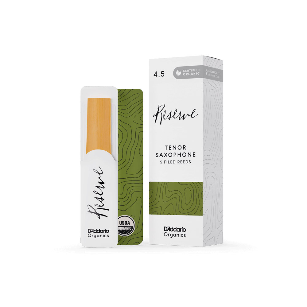 D’Addario Woodwinds ダダリオ ウッドウィンズ テナーサックス リード 5枚入り 硬さ：4.5 ダダリオ オーガニックス レゼルヴ