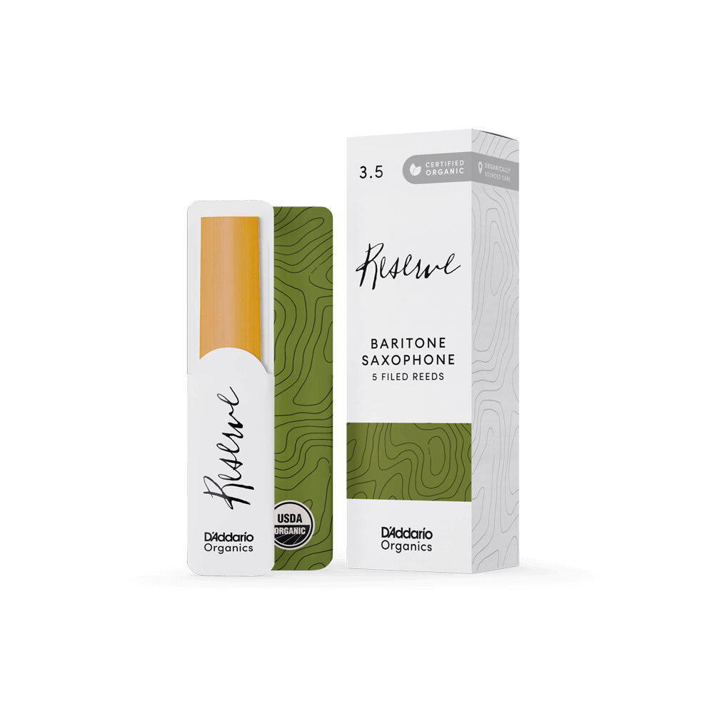 D’Addario Woodwinds ダダリオ ウッドウィンズ バリトンサックス リード 5枚入り 硬さ:3.5 ダダリオ オーガニックス レゼルヴ