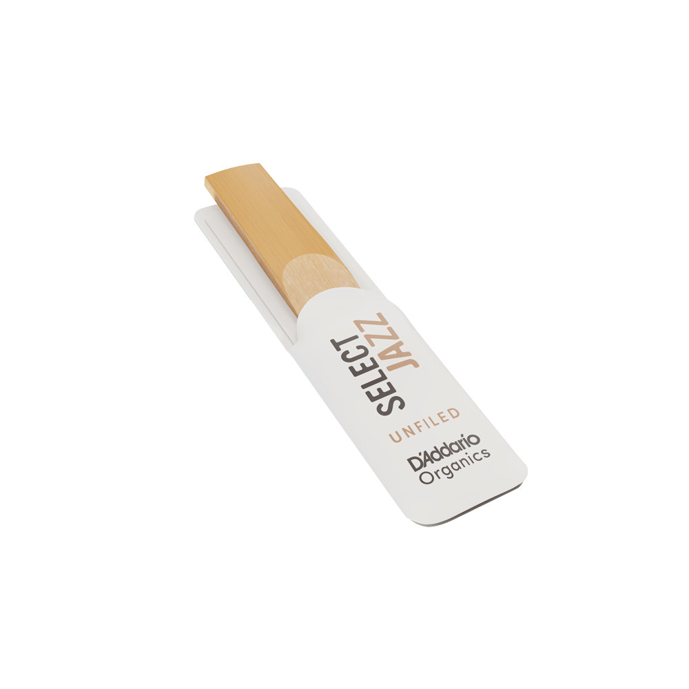 D’Addario Woodwinds ダダリオ ウッドウィンズ ソプラノサックス リード 10枚入り 硬さ:2M アンファイルドカット ダダリオ オーガニックス セレクトジャズ 透明プラスチック袋