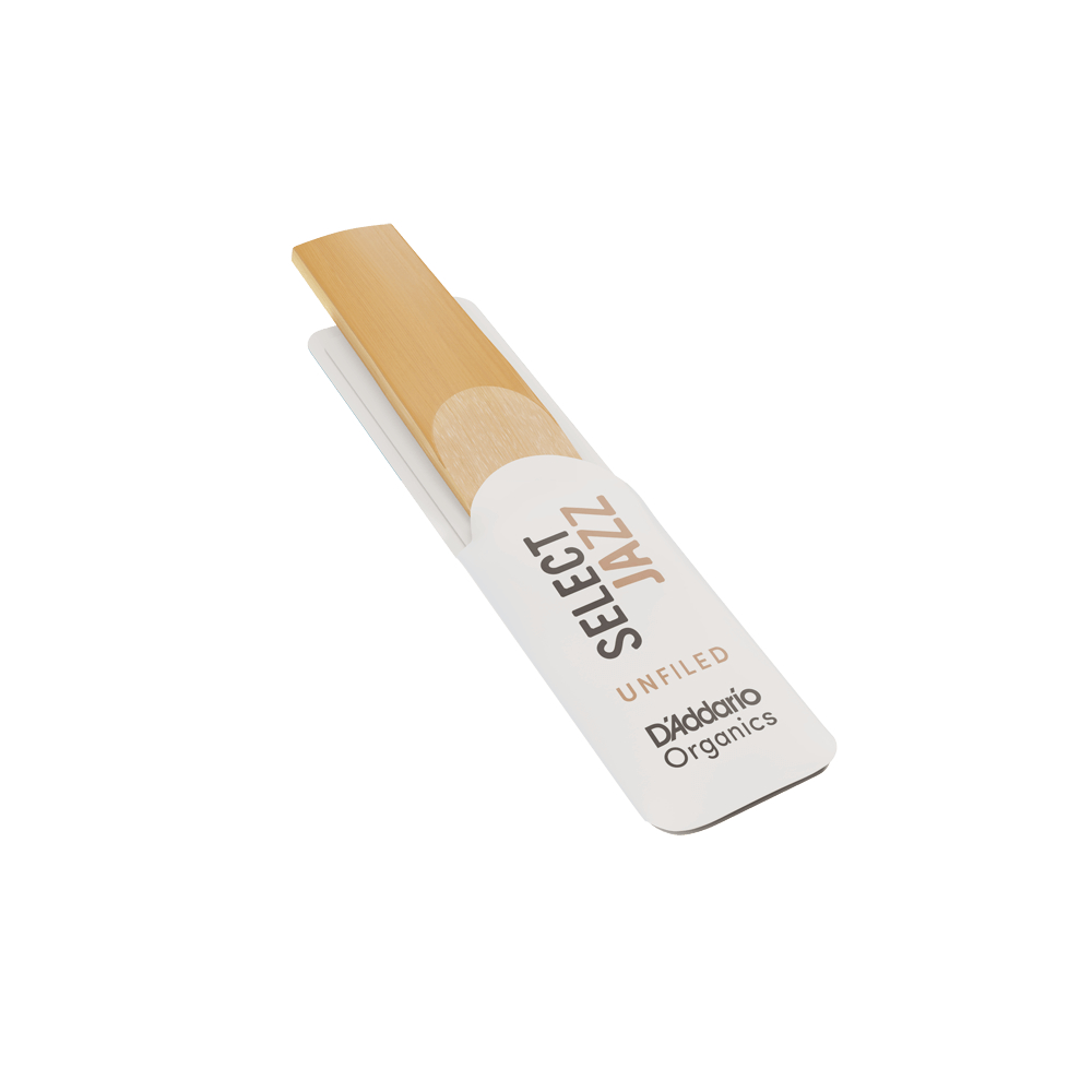 D’Addario Woodwinds ダダリオ ウッドウィンズ アルトサックス リード 10枚入り 硬さ：3S アンファイルドカット ダダリオ オーガニックス セレクトジャズ 本体画像