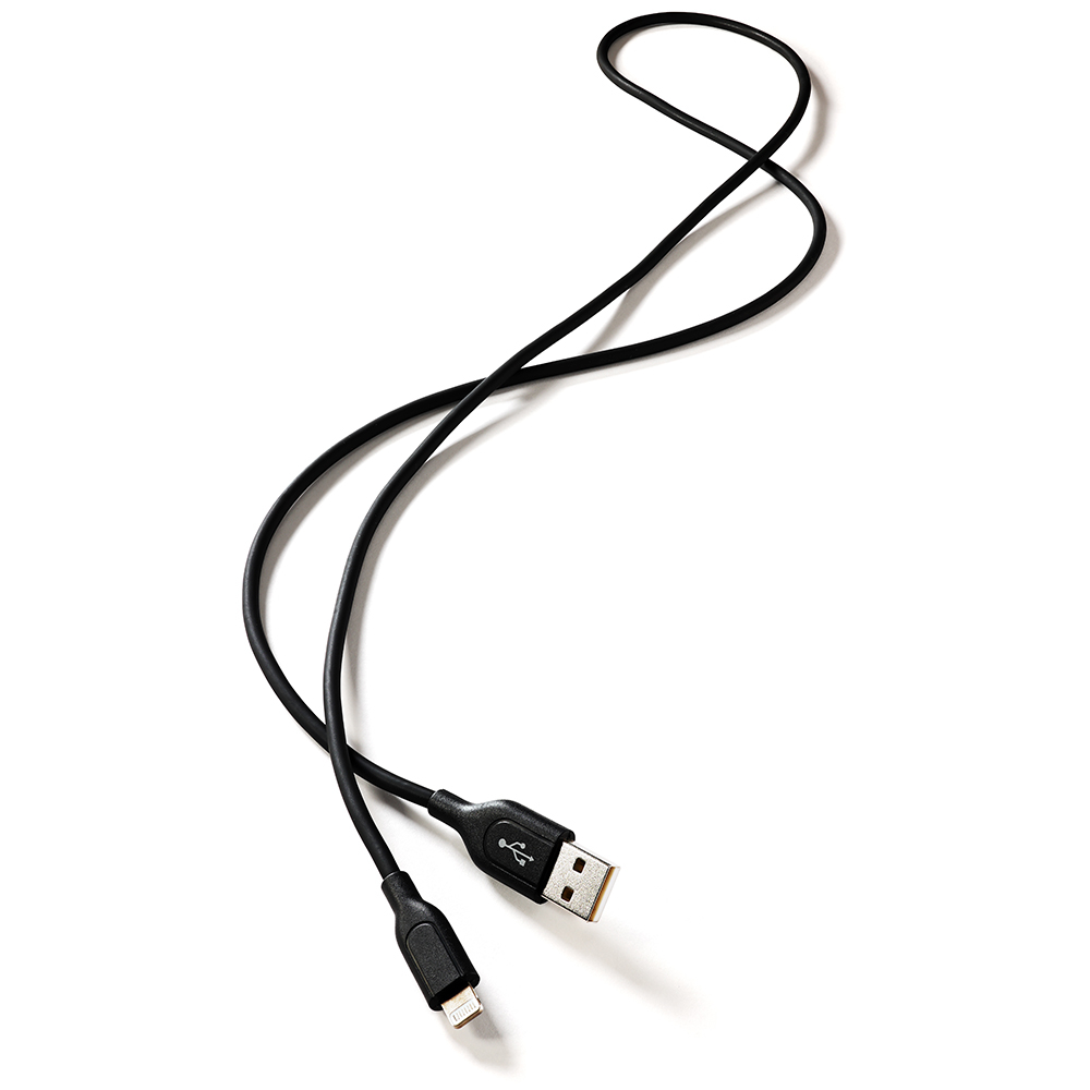 AXES アクセス AMP-003 BK iPhone充電ケーブル ライトニングケーブル 1m ブラック 【Apple社 MFi認証】 イメージ画像