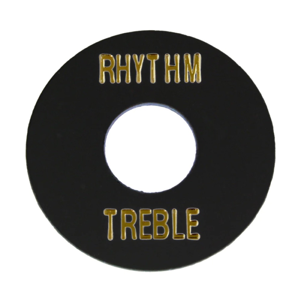 ALLPARTS オールパーツ AP-0663-023 Black Plastic Rhythm/Treble Ring トグルスイッチプレート