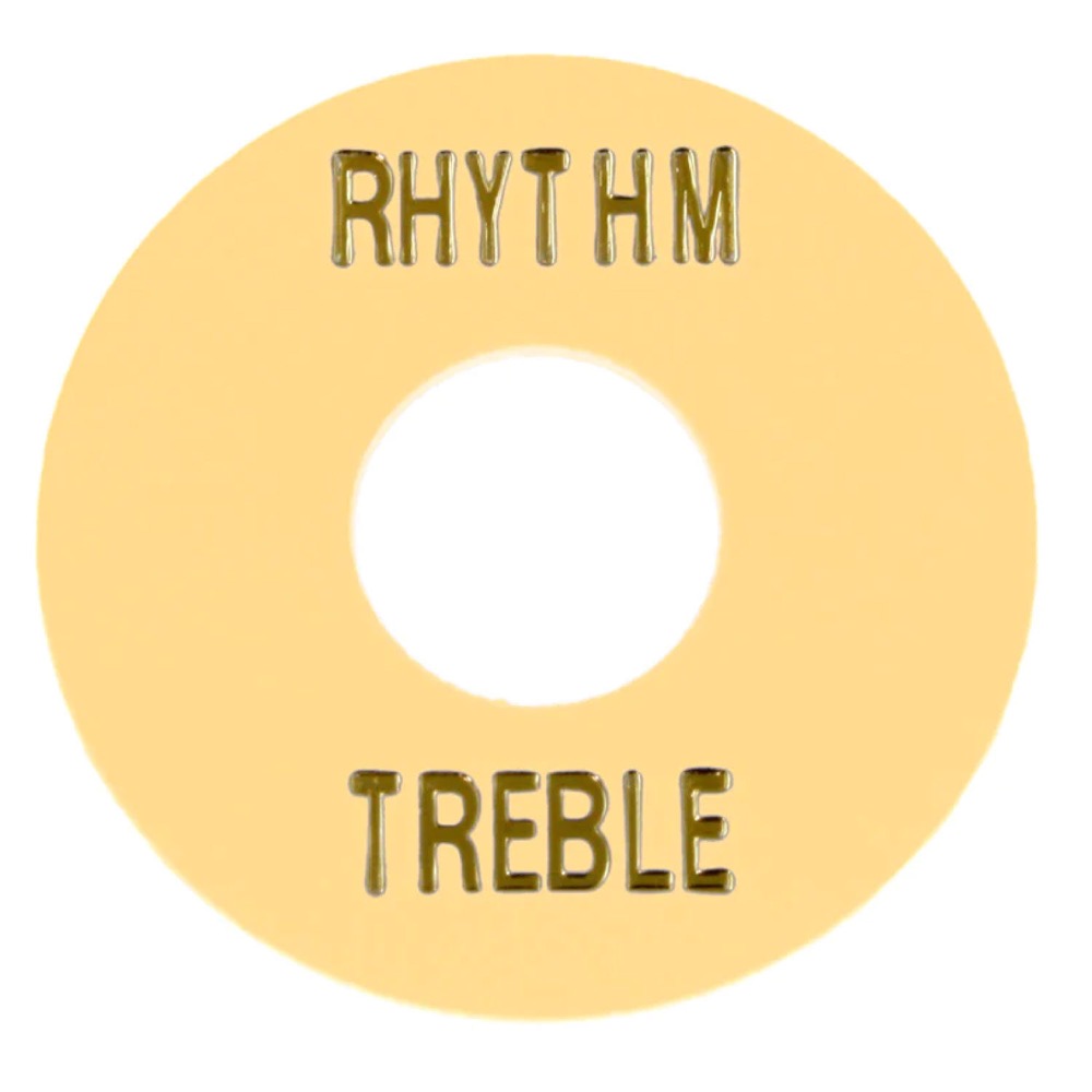ALLPARTS オールパーツ AP-0663-028 Cream Plastic Rhythm/Treble Ring トグルスイッチプレート