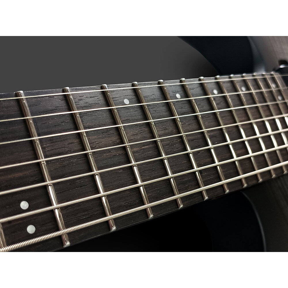 Balaguer Guitars バラゲールギターズ Diablo Baritone 7 Standard Satin Trans Black Sunburst 7弦ギター エレキギター ボディ画像