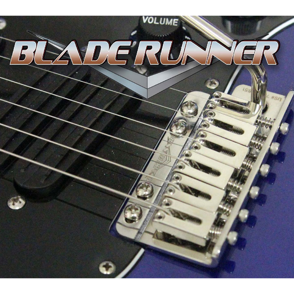 Super-Vee スーパーヴィー BladeRunner 6-Screw BK BR-6-RH-BK ブラック トレモロブリッジ ギターパーツ イメージ画像