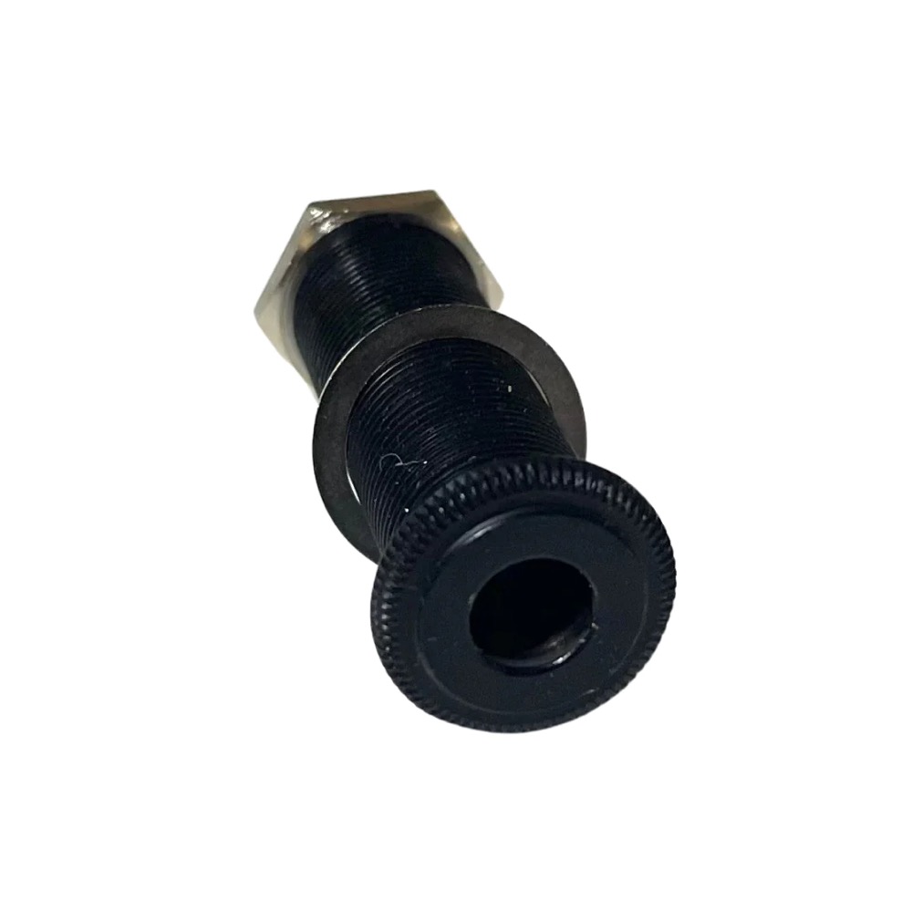 ALLPARTS オールパーツ EP-0152-003 Switchcraft Black Stereo Long Threaded Jack ダイレクトマウント用ステレオジャック