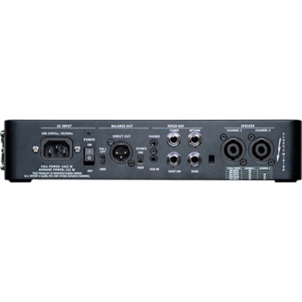 GALLIEN-KRUEGER ギャリエン・クルーガー Legacy 1200 ベースアンプヘッド 背面パネル