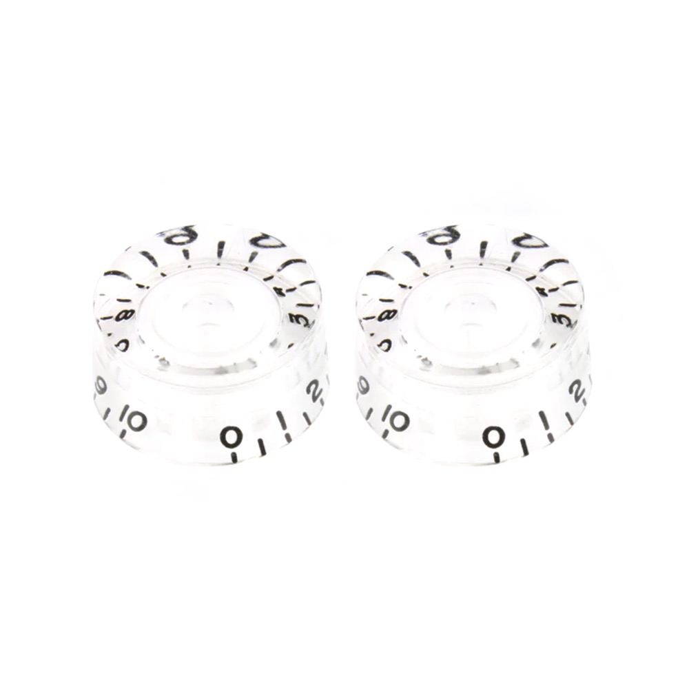 ALLPARTS オールパーツ PK-0130-031 Clear Speed Knobs コントロールノブ スピードノブ 2個セット