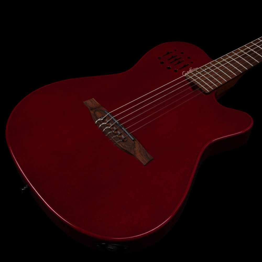 Godin ゴダン Multiac Mundial Aztek Red ナイロンギター ボディトップ